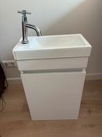 Toiletkastje toiletmeubel wit, inclusief kraantje, Ophalen, Minder dan 50 cm, Zo goed als nieuw, Minder dan 100 cm
