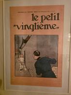 Krantenpagina kuifje uit 1934 ingelijst, Antiek en Kunst, Ophalen of Verzenden