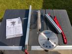 Vrijwel ongebruikte parkside zaagtafel met alle toebehoren., Ophalen of Verzenden, Nieuw, 1200 watt of meer, 30 tot 70 mm