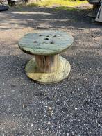 Kabelhaspel tuintafel ronde tafel, Tuin en Terras, Tuintafels, Ophalen, Zo goed als nieuw, Rond, Hout