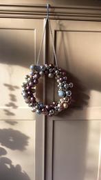 Kerstballenkrans in goudtinten met lampjes, Huis en Inrichting, Woonaccessoires | Kransen, Ophalen of Verzenden, Nieuw