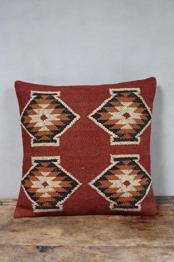 Kleurrijk Kelim Kussen Vintage Look Landelijk Sierkussen beschikbaar voor biedingen