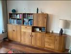 Schitterend Vintage Wandmeubel Systeemkast merk: Formule, Gebruikt, 200 cm of meer, Teakhout, 300 cm of meer