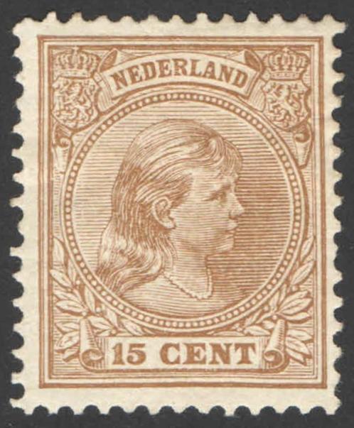 Nederland NVPH nr 39 ongebruikt Prinses Wilhelmina 1891, Postzegels en Munten, Postzegels | Nederland, Postfris, T/m 1940, Ophalen of Verzenden