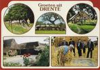 W14 Gelopen ansichtkaart groeten uit drente, Ophalen of Verzenden, 1980 tot heden, Gelopen