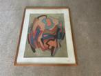 Abstract Schilderij van Arend Roosenschoon uit 1963, Ophalen