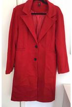 Leuke rode gevoerde mantel, maat S, Ophalen of Verzenden, Zo goed als nieuw, Maat 36 (S), Rood