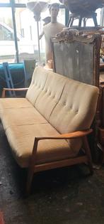 Bovenkamp bank - Vroege editie ribstof, Hout, Gebruikt, 150 tot 200 cm, Vintage