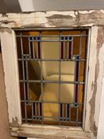 Oud Glas in Lood Raampje, Antiek en Kunst, Antiek | Glas en Kristal, Ophalen of Verzenden