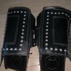 Honda Leren Zadeltassen met Studs - Motor Accessoire, Ophalen of Verzenden, Gebruikt