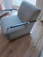 Zuiver Adwin stoel fauteuil in Pied de Poule Print, Ophalen, Minder dan 75 cm, Zo goed als nieuw, Stof