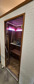 Infraroodsauna 2 1/2 zit, weinig gebruikt, Ophalen, Zo goed als nieuw, Complete sauna