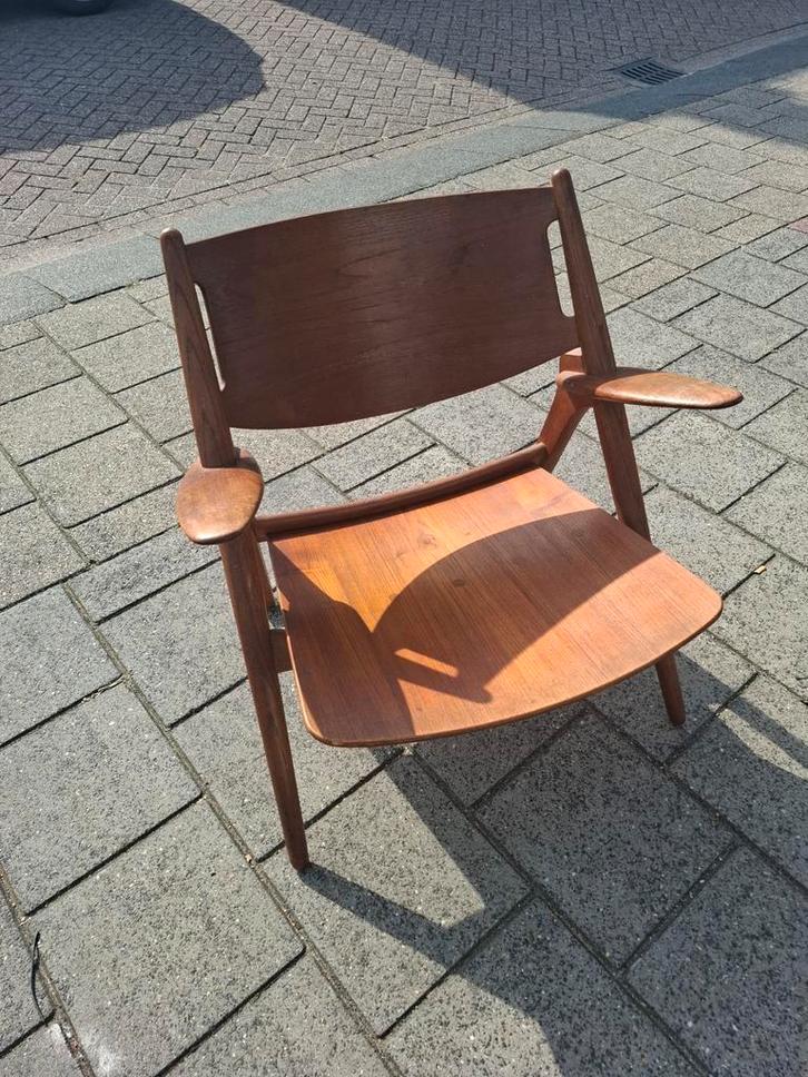 Prachtige Deense fauteuil van de ontwerper Hans J. Wegner, Antiek en Kunst, Antiek | Meubels | Stoelen en Banken, Ophalen