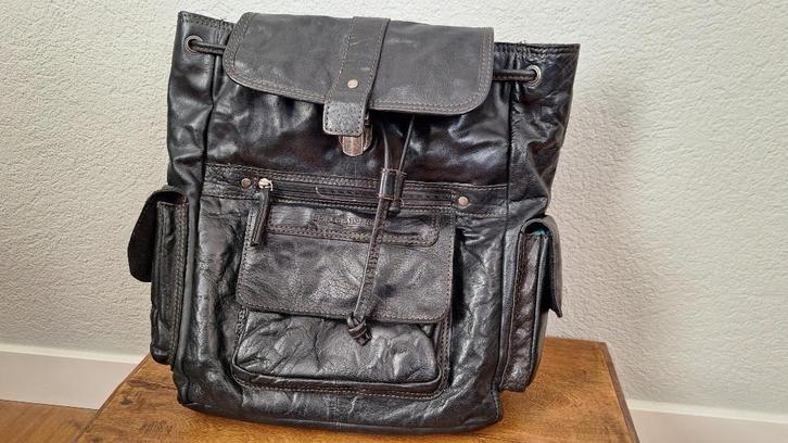 Disigner rug tas Spikes & Sparrows, Sieraden, Tassen en Uiterlijk, Tassen | Damestassen, Zo goed als nieuw, Handtas, Bruin, Ophalen of Verzenden