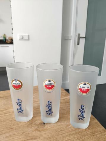 Amstel bier Radler glas 3 stuks 