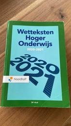 Redactieraad - Wetteksten Hoger Onderwijs 2020-2021, Ophalen of Verzenden, Zo goed als nieuw, Redactieraad