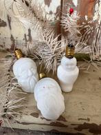3 oude melkglas kerstboom lampjes, Ophalen of Verzenden, Gebruikt
