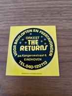1350 Sticker Orkest The Returns Eindhoven, Verzamelen, Ophalen of Verzenden, Zo goed als nieuw, Overige typen