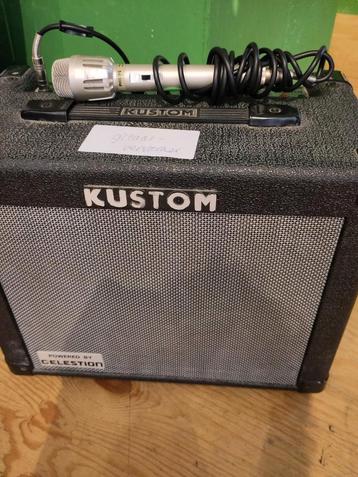 Kustom versterker incl microfoon. Werkend. WD-18. beschikbaar voor biedingen