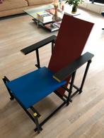 Rood blauwe stoel. Frame gestoomd beukenhout, Ophalen, 75 tot 100 cm, Zo goed als nieuw, Modern
