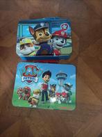 Paw patrol blikken koffertje blik 2.50 euro per stuk, Verzamelen, Ophalen of Verzenden, Gebruikt, Overige, Overige merken