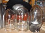 Lamp glas 16 hoog 10 cm doorsnee oud, Ophalen of Verzenden