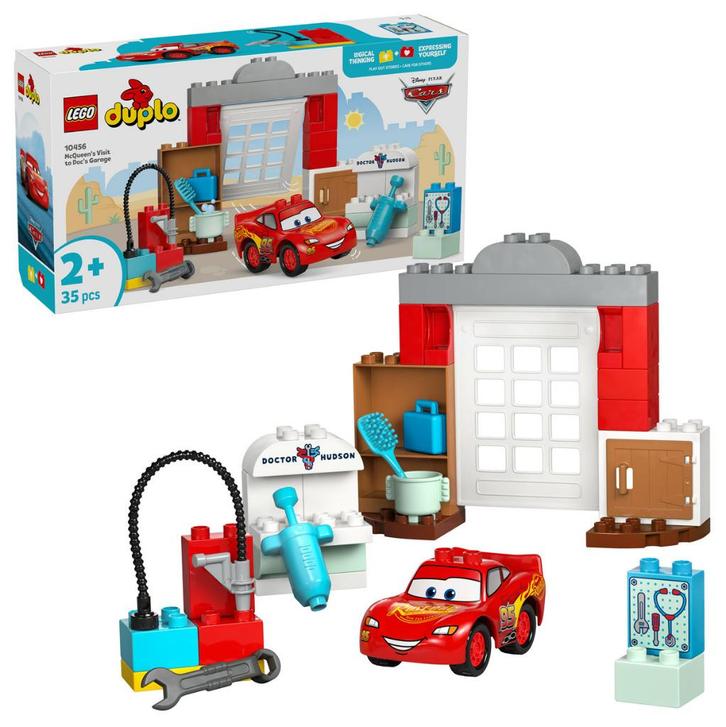 LEGO Duplo 10456 McQueens bezoek aan Docs Garage 35 delig, Kinderen en Baby's, Speelgoed | Duplo en Lego, Nieuw, Duplo, Complete set