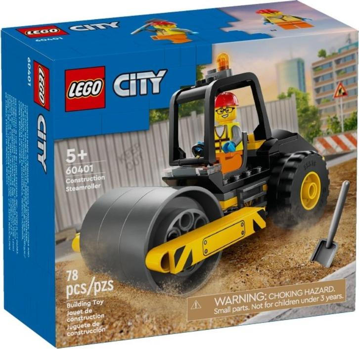 Lego Stoomwals - 60401, Kinderen en Baby's, Speelgoed | Duplo en Lego, Nieuw, Lego, Complete set, Ophalen of Verzenden