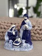Kerstfiguur delfts blauw holy family, Heinen Delfts Blauw, Diversen, Kerst, Ophalen of Verzenden, Nieuw