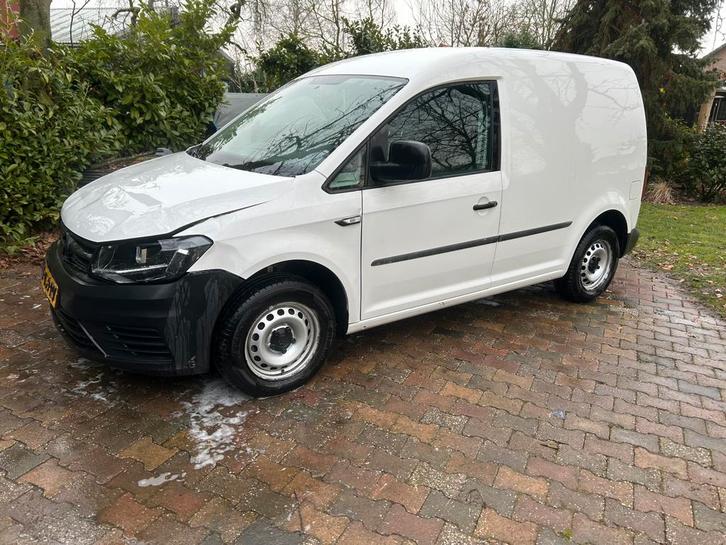 Vw Caddy 2.0 TDI 2018 121517km, Auto diversen, Schadeauto's, Benzine, Overige carrosserieën, Zwart, Ophalen