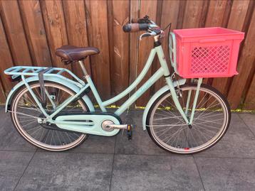 24 inch fiets met krat voorop beschikbaar voor biedingen