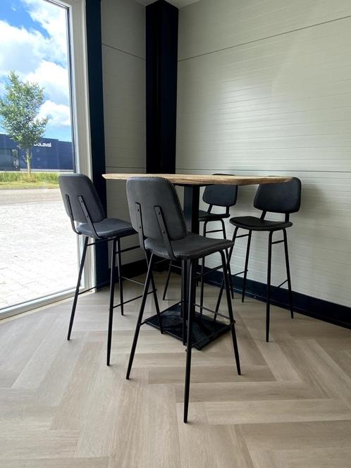 LUXE HOUTEN TAFEL MET BARSTOELEN, Huis en Inrichting, Tafels | Eettafels, Nieuw, 50 tot 100 cm, 100 tot 150 cm, Vier personen