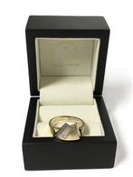 Gouden Heren Ring 0.05 ct Briljant Geslepen Diamant - 10,5 g, Sieraden, Tassen en Uiterlijk, Ringen, 20 of groter, Heer, Ophalen of Verzenden
