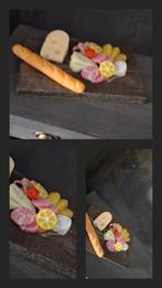 Borrelplank stokbrood worst kaas miniatuur poppenhuis, Verzamelen, Poppenhuizen en Toebehoren, Ophalen, Nieuw, Poppenhuis
