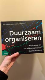 Jan Jonker - Duurzaam organiseren, Boeken, Jan Jonker; Niels Faber, Ophalen of Verzenden, Zo goed als nieuw