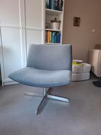 Draaistoel antraciet/grijs met chroom voet, Huis en Inrichting, Fauteuils, Ophalen, Minder dan 75 cm, Stof, 50 tot 75 cm