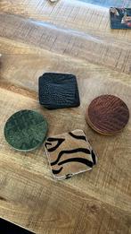 Leren onderzetters, Huis en Inrichting, Woonaccessoires | Onderzetters, Ophalen of Verzenden, Nieuw, Glas of Kopje