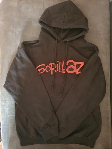Gorillaz logo hoodie trui unisex maat M muziek band alt