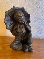 Geert Kunen sculptuur “jongen met paraplu”, Ophalen of Verzenden, Nieuw