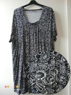 tuniek zwart wit paisley print bonprix maat 56-58, Kleding | Dames, Grote Maten, Bonprix, Verzenden, Zo goed als nieuw, Blouse of Tuniek