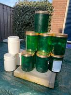 Plastic potten met deksel - ideaal voor opslag, Ophalen of Verzenden, Zo goed als nieuw