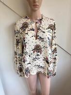 Maison Scotch blouse maat L creme bloemen roezels, Beige, Maat 42/44 (L), Zo goed als nieuw, Maison Scotch