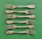 Christofle/Frenais Chinon 6 diner vorken verzilverd antiek, Ophalen of Verzenden