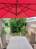Luxe zweefparasol Ø 300 cm, Ophalen, Gebruikt, Zweefparasol, 3 tot 4 meter