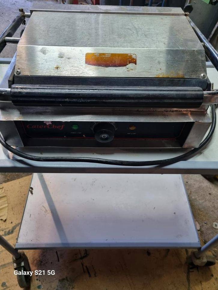Professionele Klapgrill CaterChef GH-811EA, Witgoed en Apparatuur, Kookplaten, Gebruikt, Ophalen of Verzenden