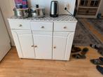 Buffetkast Wit - Lades & Deuren, Ophalen, Overige materialen, Gebruikt, 50 tot 100 cm