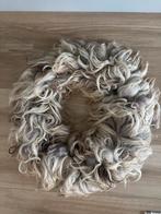 Wolkrans van schapenwol, grijs/beige, 80cm, Ophalen of Verzenden, Nieuw