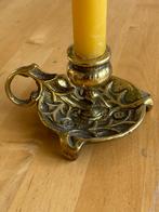 Koper Schotse Distel Kandelaar mooi gedetailleerd zgan, Brons of Koper, Ophalen of Verzenden, Zo goed als nieuw, Kandelaar