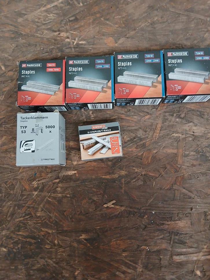 Diverse nietjes - Parkside, Powerfix, Trotec, Antiek en Kunst, Antiek | Gereedschap en Instrumenten, Ophalen of Verzenden