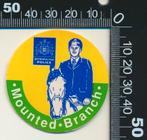 Sticker: Metropolitan Police - Mounted Branch, Ophalen of Verzenden, Zo goed als nieuw, Bedrijf of Vereniging